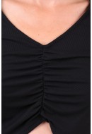 Women Blouse Only Onlsiva Collar Short Black